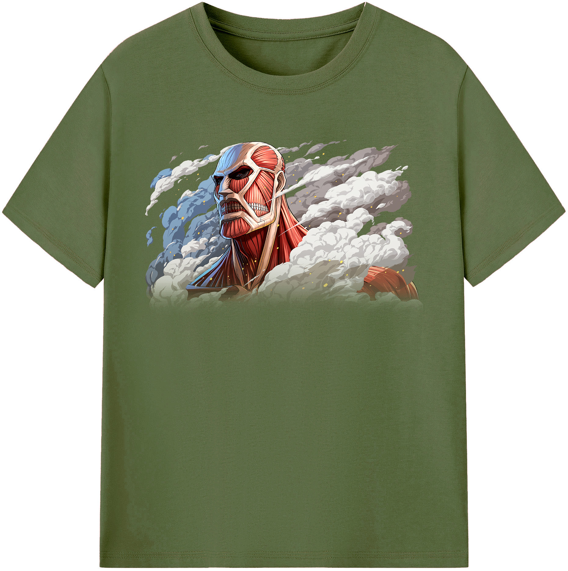 （画像用） 進撃の巨人 Attack on Titan 綿100％半袖Tシャツ（フロントプリント）